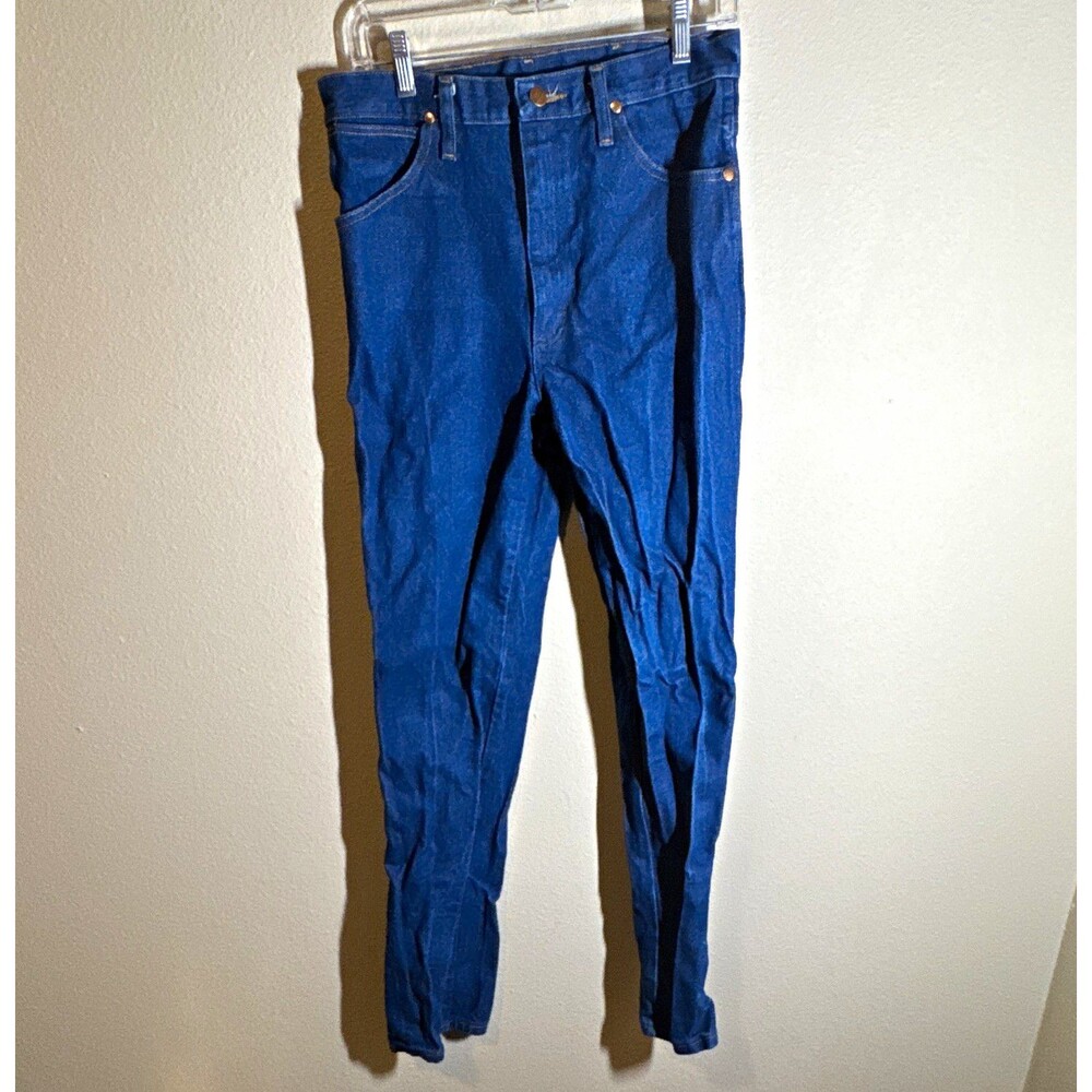 Wrangler 936 Men’s Slim Straight Denim Jeans Dark Wash Blue 5-Pocket